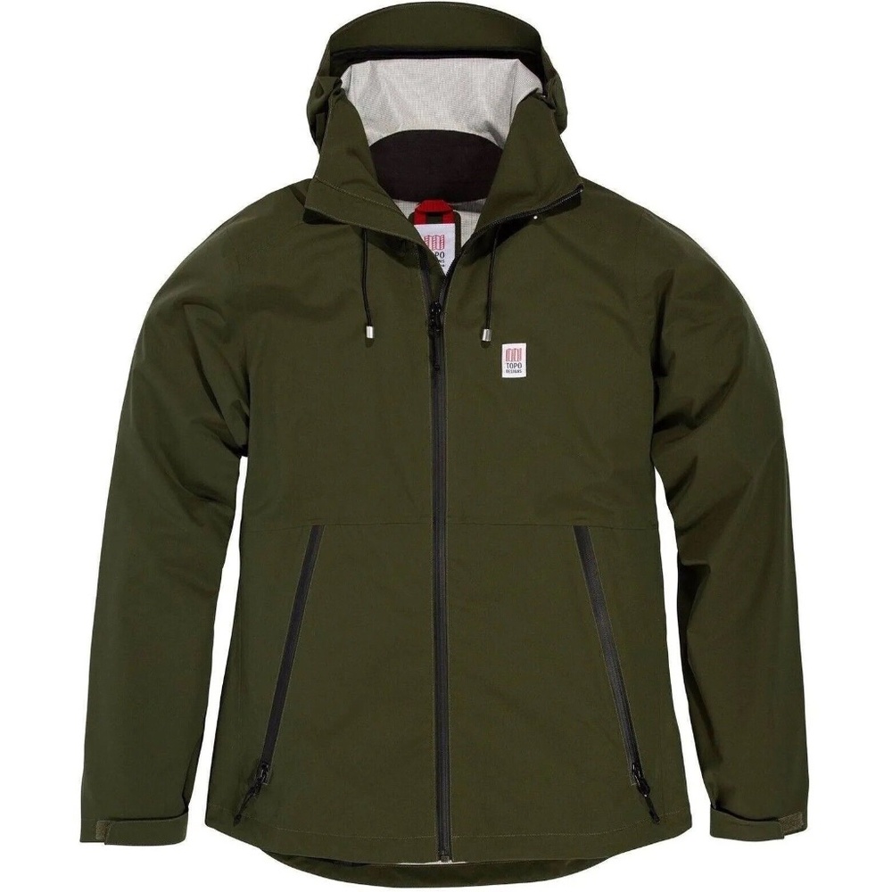 COPY - TOPO Designs Men’s Global Jacket Olive Size Large With Hood Waterproof O…